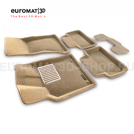 Текстильные 3D коврики Euromat3D Lux в салон для Porsche Macan (2014-) № EM3D-004103T Бежвые Текстильные 3D коврики Euromat3D Lux в салон для Porsche Macan (2014-) № EM3D-004103T Бежвые