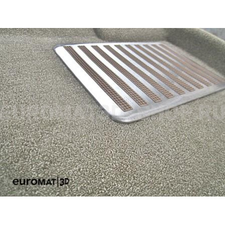 Текстильные 3D коврики Euromat3D Lux в салон для Skoda Octavia A7 (2013-2020) № EM3D-004507T Бежевые