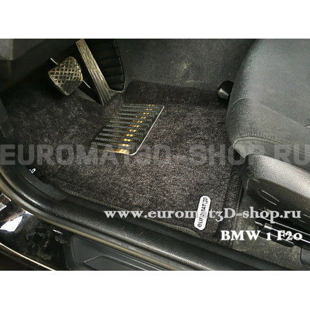 Текстильные 3D коврики Euromat3D Lux в салон для Bmw 1 (F20) (2011-) № EM3D-001213