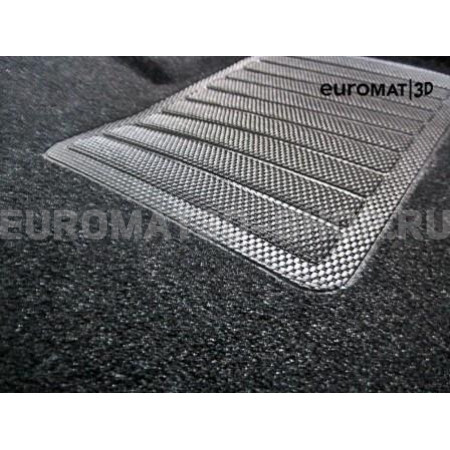 Текстильные 3D коврики Euromat3D Business в салон для Mercedes GLC-Class (X253) (2015-2022) № EMC3D-003518