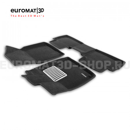 Текстильные 3D коврики Euromat3D Lux в салон для Geely Cityray (2024-) № EM3D-001417