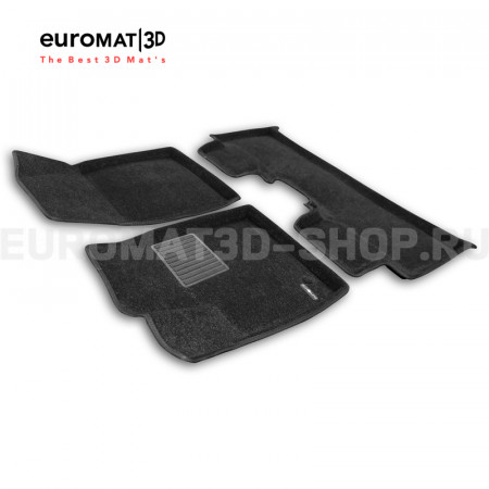 Текстильные 3D коврики Euromat3D Business в салон для BYD YUAN PLUS (2021-) № EMC3D-001255